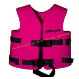 USCG Pink Flamingo Child Foam Swim Vest XS