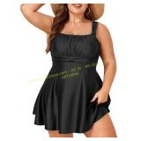 Smismivo Plus Size Swim Dress One-Piece