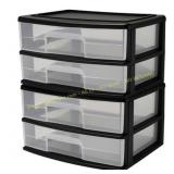 Homz 2-Pack Storage Cart: 2 Drawers