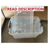 2ct Homz Clear plastic containers