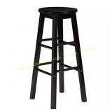 Black Wood Kitchen Stool (12.09x12.09x24 in)