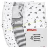 GLLQUEN Baby Swaddle Blankets 3-6M 3pk