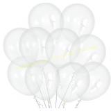 BEISHIDA 100-Pack 10" Clear Latex Balloons & Valen