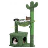 Cactus Cat Tree 40" Cat Tower, Green