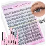 TNFVLONEINS Wispy Lash Clusters Kit 9-12MM; Kaely