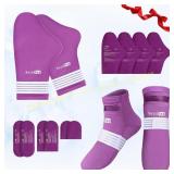 SuzziPad Cold Therapy Socks & Ice Pack Purple