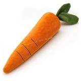 Pet Lou 00499 Carrot Toy, 15" Orange, fake flower