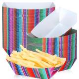 Mexican Nacho Trays 50 Pcs Disposable