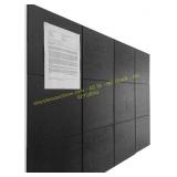 DECORITA Black Cork Board 47"x35"