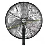Hurricane 20 in. Black Wall Fan, 3 Speeds