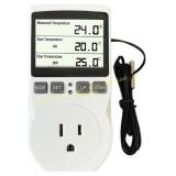 Plug-in Thermostat Controller Digital White