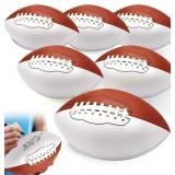 Jenaai 6Pcs 8.27in Autograph Football Blank