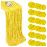 6 Pack Lemon Yellow Table Runner 10ft