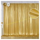 Gold Sequin Backdrop 2 Panels 5x10FT