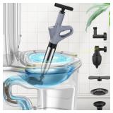 Toilet Snake Plunger, High-Pressure Unclogger
