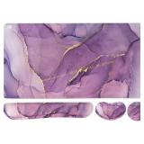 Purple Keyboard & Mouse Pad Set 35.4 15.7 in