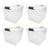 Homz 31-Qt Secured Seal Tote 4-Pack