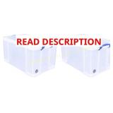 Really Useful Box 84L Storage Bin w/Snap Lid