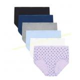Hanes Women s Cotton Briefs, 6-Pack, Size 9