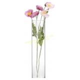Fixwal Tall Glass Cylinder Vases, 16"H, Clear