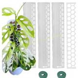 Plastic Moss Pole 4 Pcs for Monstera