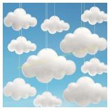 ayfjovs 10pcs 3D Cloud Decoration for Ceiling