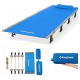 KingCamp Folding Ultralight Camping Cot, Blue