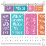 Rainbow Flip Calendar with Holder & 54 Cards