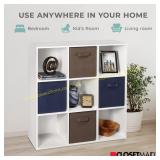 ClosetMaid 9-Cube Stackable Bookcase, White