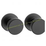 Kwikset Pismo Round Matte Black Door Knob