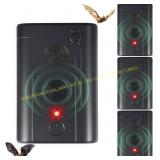 4-Pack Ultrasonic Bat Deterrent Plug-in Black