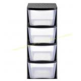 Juggernaut 4-Drawer Clear Storage Tower