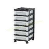 IRIS Craft Organizer Rolling Cart, 6 Drawers