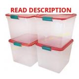 Homz 31-Qt Medium Clear Stackable Organizer