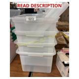 4ct Storage Totes Unknown Brand & Size