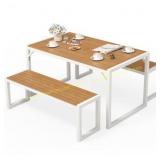 YITAHOME Patio Dining Table & Bench Set