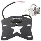 UTV License Plate Bracket with LED Light