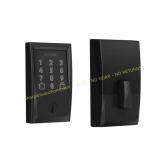 Schlage Century Matte Black Encode Deadbolt