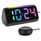 Netzu Alarm Clock with Bed Shaker (Black)