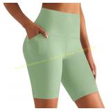 GROTEEN 4-Pack Biker Shorts - 8" High Waisted