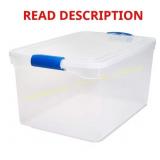 66 Qt. Latching Clear Storage Box (Set of 2)