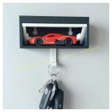 Wall Car Key Holder: Garage Key Rack (B/W)