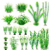 MyLifeUNIT Aquarium Plants, 20 Pack (Green)