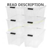 54-Qt Stack & Pull Storage Box (6-Pack)