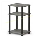 Oak Grey/Black Rectangular End Table