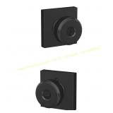 Schlage Bowery Matte Black Entry Door Knob