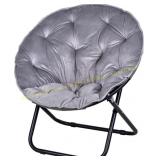 VECELO Saucer Chair for Adults, Grey