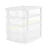 Desktop & Countertop 4-Drawer Bin with Lid