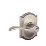 Schlage Accent Satin Nickel Keyed Door Handle