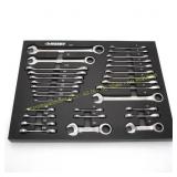 SAE/Metric Ratcheting Wrench Set (30-Piece)